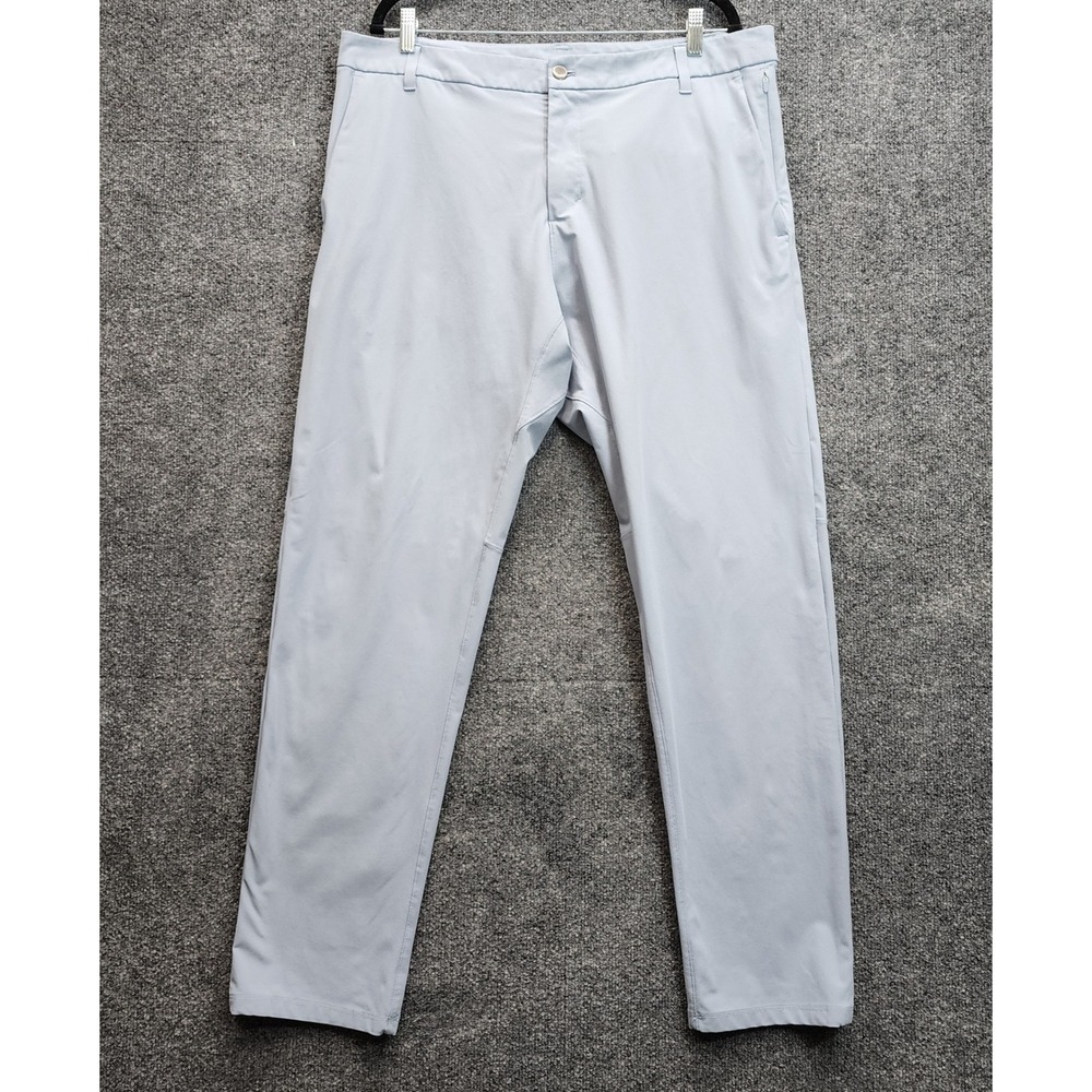 lululemon Men's Commission Slim Fit Pants 33 Light Blue Gray Golf Chino Gorpcore